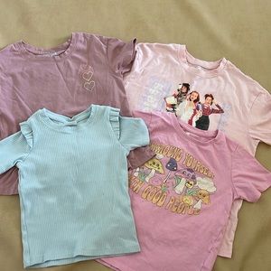 Bundle of girls size 6 tees